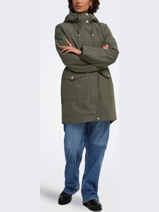 Damenmäntel Khaki