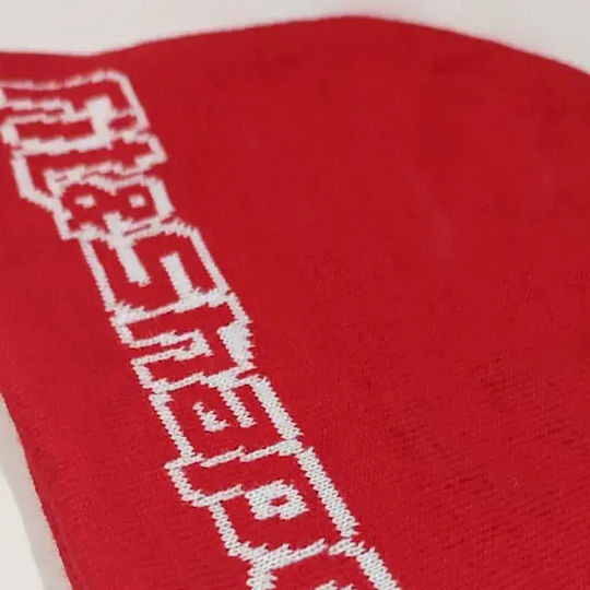 Unisex Beanie Strickmütze in Roter Farbe