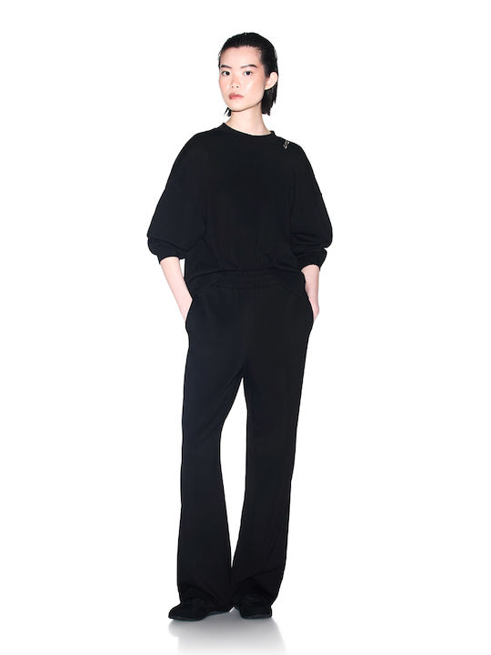 Long Women's Black Sweatshirt