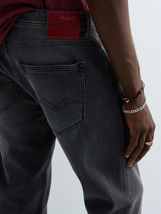 Willbi Men's Regular Fit Jeans Pants Gray-Black