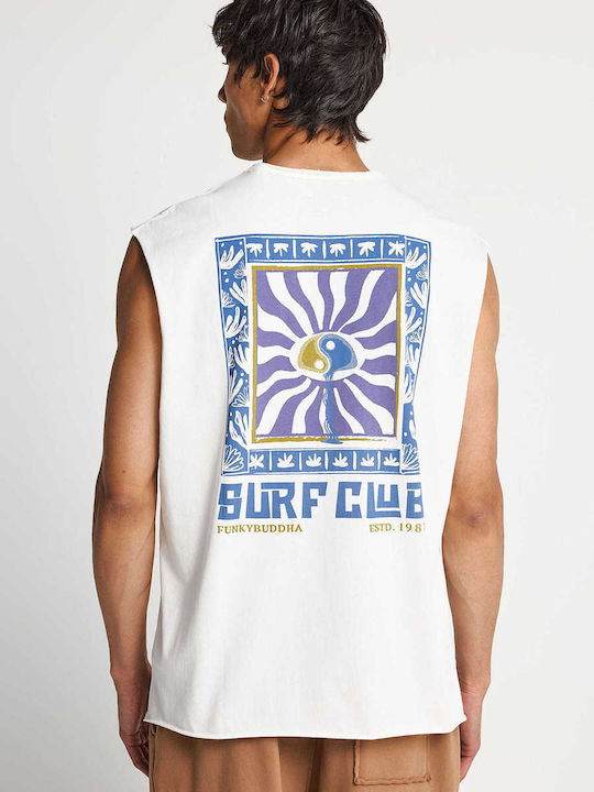 Funky Buddha Tennisbekleidung Weißes Shirt Funky Buddha Tennisbekleidung Weißes Shirt
