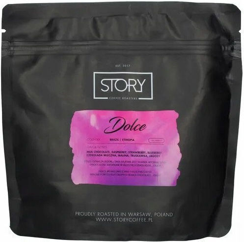 Story Coffee Roasters Espresso Arabica Kaffee mit Schokolade in Körner 250g