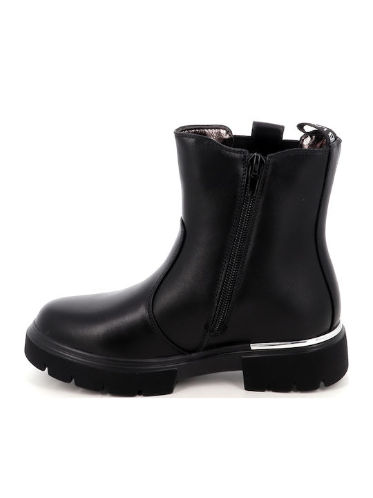 Kids Black Ankle Boots