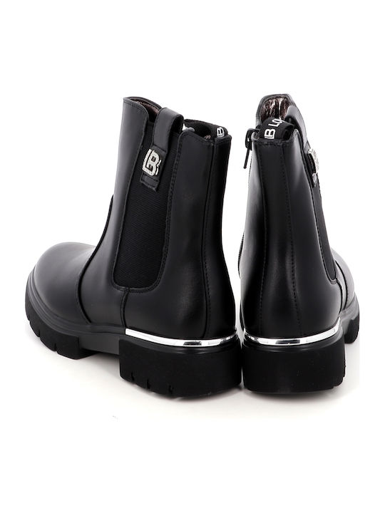 Kids Black Ankle Boots