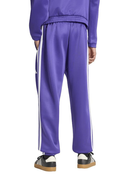 Stadium Herren-Sweatpants Glänzende mit Gummizug Lila