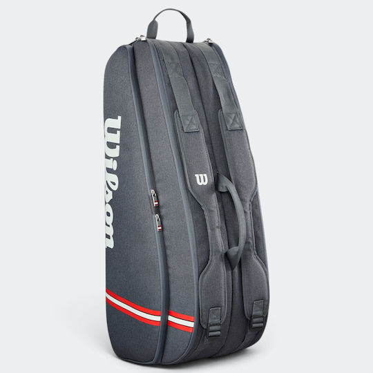 Wilson Tour Tennistasche Rucksack 6 Schläger Grau