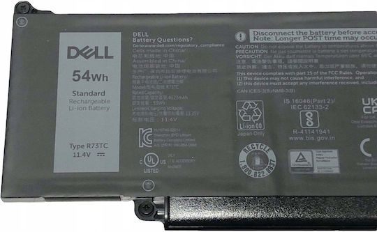 Dell Съвместима Батерия за Latitude Dell батерия, първична, 54Wh, 3-клетъчна, литиева, BYD, Ren