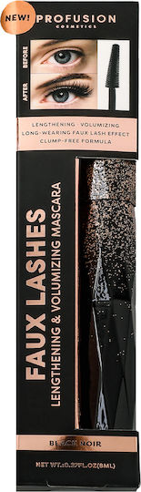 Profusion Cosmetics Faux Lashes Volumizing and Lengthening Mascara Black 8ml