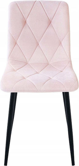 Libra Dining Chair Velvet Light Pink