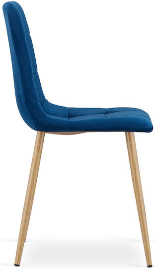 Dining Room Velvet Blue Chairs 3 Pieces