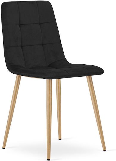 Καρέκλες Κουζίνας 60x56x58εκ. 3τμχ Black Velvet Καρέκλες Κουζίνας 60x56x58εκ. 3τμχ Black Velvet