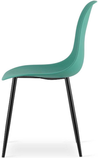 Kitchen Chairs Made of Polypropylene Green 3 Pieces 61x52x41cm