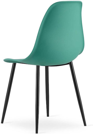 Kitchen Chairs Made of Polypropylene Green 3 Pieces 61x52x41cm