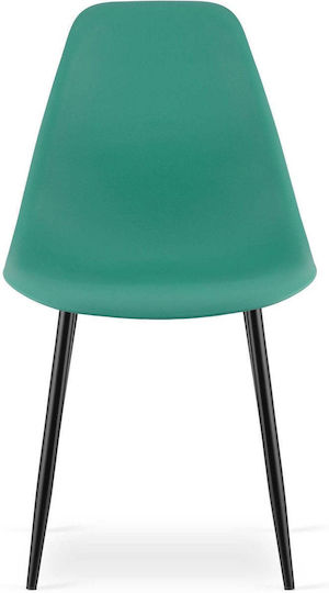 Kitchen Chairs Made of Polypropylene Green 3 Pieces 61x52x41cm