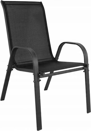 Domartstyl Dining Armchairs Metallic Black 2 Pieces 89.5x71x