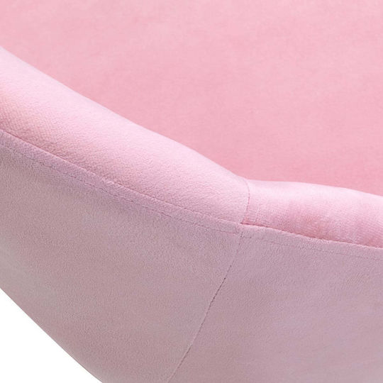 Samt Ess- und Küchenstuhl Rosa