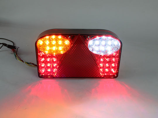 LED Трейлър Задна Светлина 12-24v 23.5x13.5 Cm Дясна Триъгълна Рефлектор