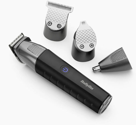 Babyliss Multi Trimmer Precision Pro Σετ Επαναφορτιζόμενης Κουρευτικής Μηχανής Γκρι MT815E