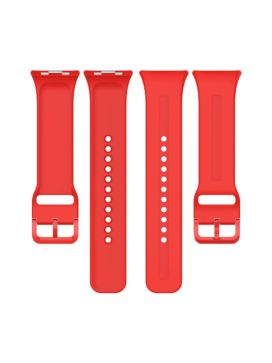 Xiaomi Band 10 Pro Redmi Watch 6 5 Monochrome Vertical Striped Silicone Buckle Red