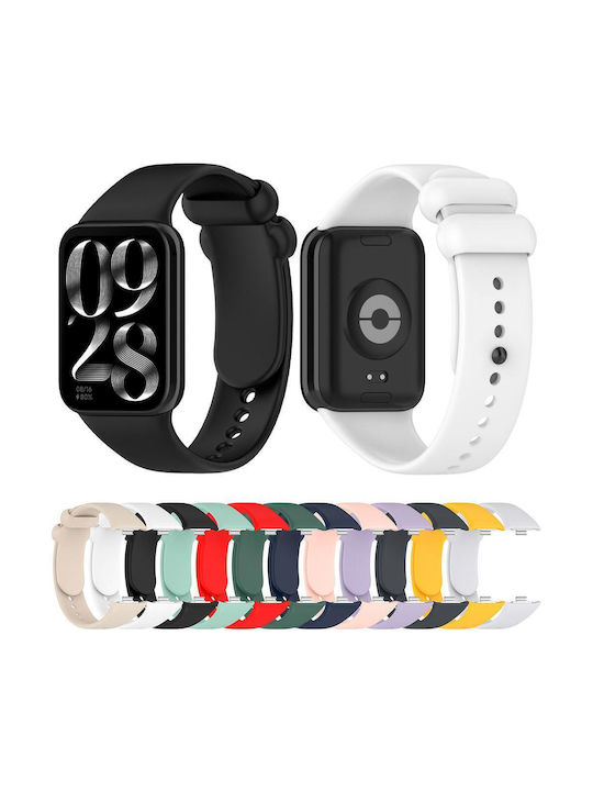 Xiaomi Band 10 Pro/9 Pro Redmi Watch 6 5 4 Xdfind Monochrome Black Buckle Silicone Watch Strap Starlight
