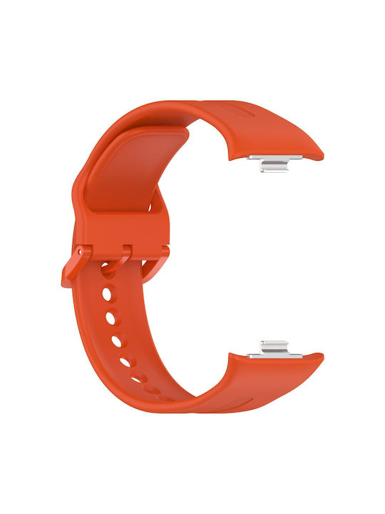 Xiaomi Band 10 Pro Redmi Watch 6 5 Monochrome Vertical Striped Silicone Buckle Orange Xiaomi Band 10 Pro Redmi Watch 6 5 Monochrome Vertical Striped Silicone Buckle Orange