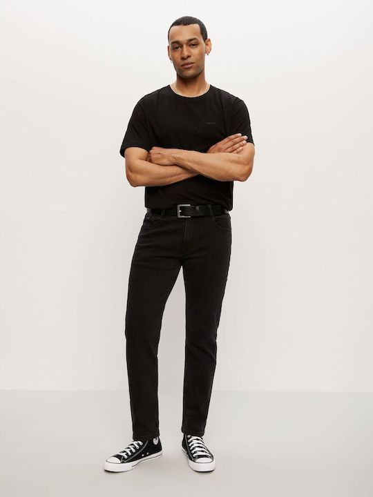 Bennet 264 Herren Jeanshosen Gerade Schwarz