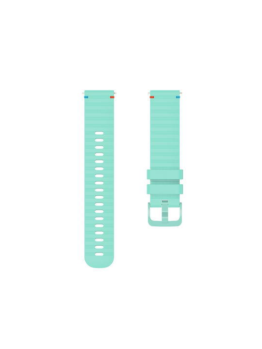 Garmin Venu 3s Silicone Embossed Wave Style 18mm Teal Green