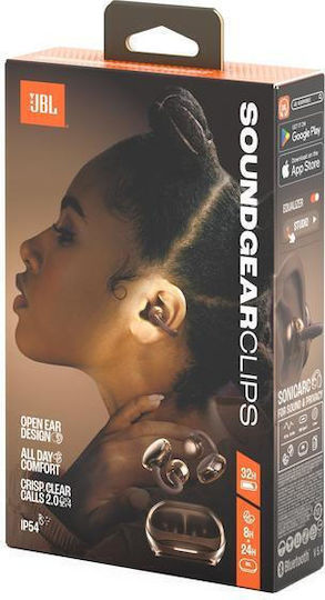 JBL Soundgear Clips Open Ear Bluetooth Handsfree Ακουστικά με Αντοχή στον Ιδρώτα και Θήκη Φόρτισης Copper