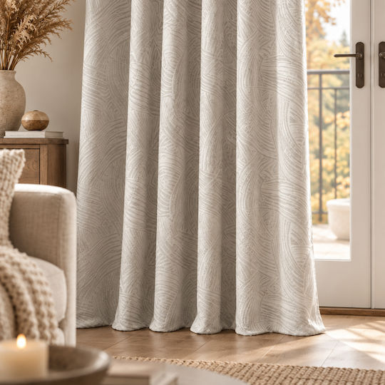 My Home Luxury Curtain With Grommets White 270x270cm