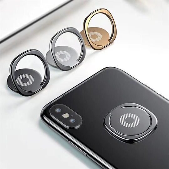 Rotating Magnetic Ring Cell Phone Stand Rose Gold