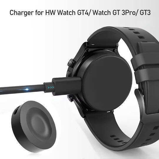 Кабел Зарядно за Huawei Watch Gt5, Gt4, Gt4 46mm, Gt4 41mm, Gt3, Gt3 Se, Gt3 Pro Черен