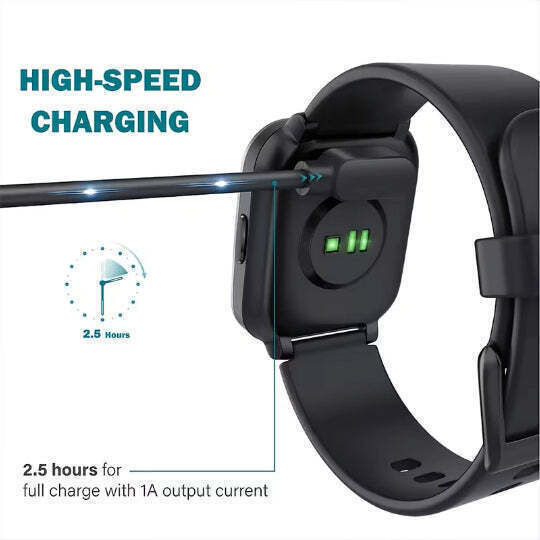 Умен зарядно за Da Fit Smartwatch Черен