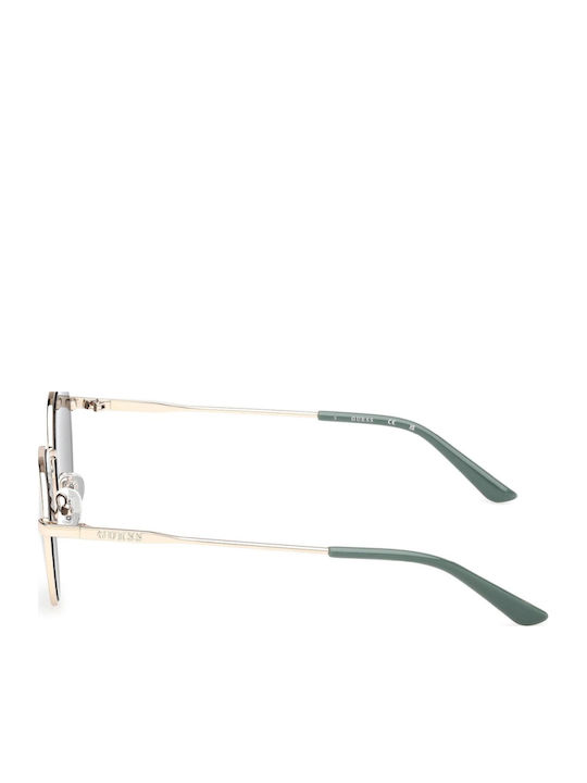 Guess Unisex Ochelari de Soare cu Cadru Auriu și Lentilă Aurie
