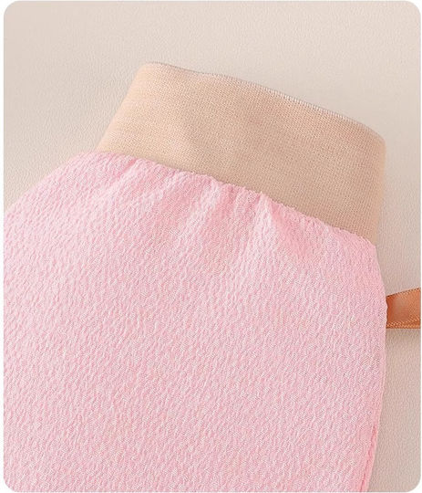 Set 2 Mănuși De Exfoliere A Corpului Îndepărtează Celulele Moarte Impuritățile Piele Netedă Moale Ideal Pentru Duș Băi Refolosibile Roz Pristyle