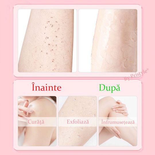 Set 3 Mănuși De Exfoliere Corporală – Îndepărtează Celulele Moarte Impuritățile Piele Netedă Moale Ideal Pentru Duș Baie Reutilizabile Roz Pristyle
