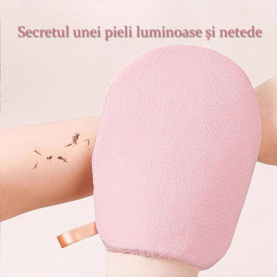 Set 5 Mănuși De Exfoliere Corporală – Îndepărtează Celulele Moarte Impuritățile Piele Netedă Moale Ideal Pentru Duș Baie Reutilizabile Roz Pristyle