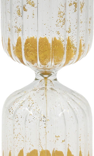 Decorative Glass Hourglass Φ6x18 With Transparent Gold Sand Keskor 69838