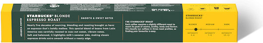 Starbucks Starbucks Espresso Blonde Kompatibilität mit Nespresso Maschine 10 Stück