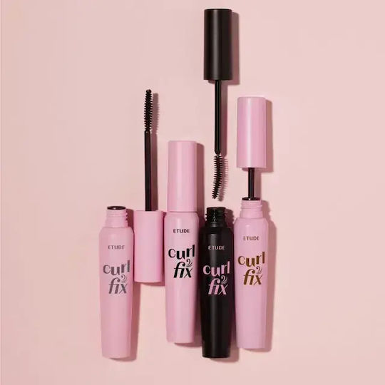 Waterproof Volumizing Curling Mascara Etude Curl Fix Shade 03 Gray Brown Capacity G 8