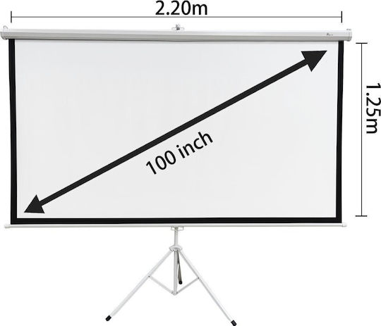 Extralink Екран за прожекция Projector подов 16:9 / 100"