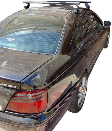 Menabo Metallic Car Roof Bars for Honda Accord 1998-2003 Set with Roof Rack Legs and Lock Black