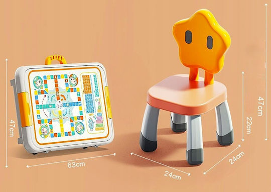 Lean Toys Τουβλάκια Τραπεζάκι 3 σε 1, για 3+ Ετών 55τμχ