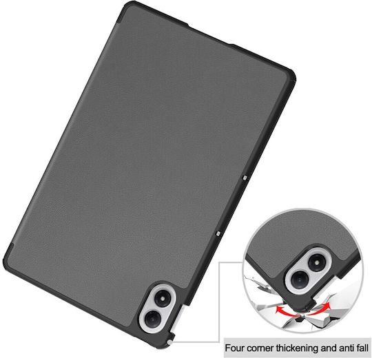 Θήκη Βιβλίο Tri-fold Βάση Στήριξης Xiaomi Redmi Pad 2 Pro Γκρι