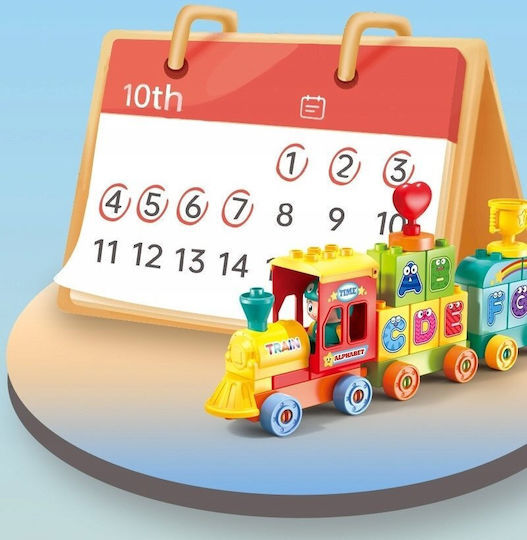 Cuburi de construit Mini Train pentru 3+ Ani 60 buc