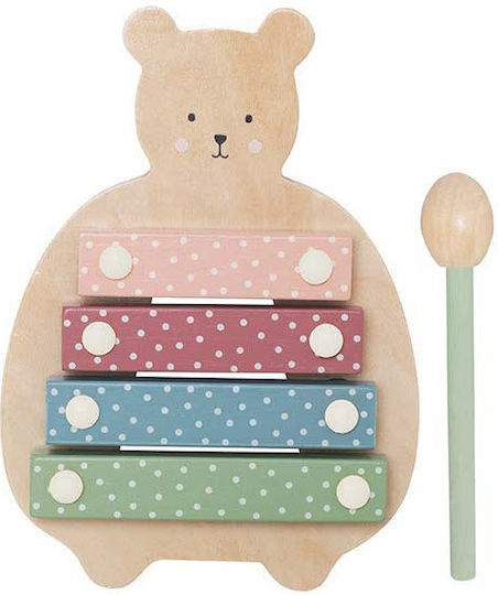 Jabadabado Xylophone & Wooden Suitcase With Tools Teddy Made Of Wood 15 Pcs