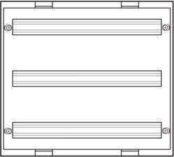 Hager Frame for 72 Units 450 x 500mm Univers Ud32b3