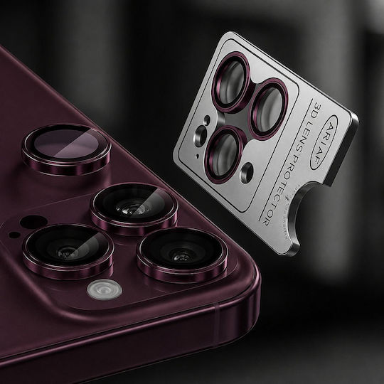 Nordic Metal Camera Lens Apple Iphone 18 Pro 18 Pro Max Dark Red