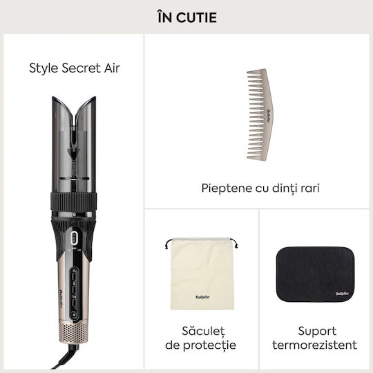 Babyliss Curler Style Secret Automat / Ondulator rotativ pentru bucle
