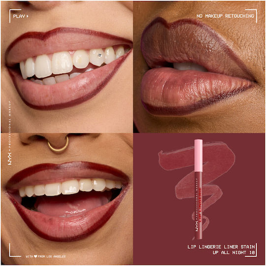 NYX Professional Makeup Lip Lingerie Lip Pencil 10 Up All Night