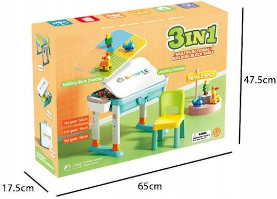 Детско масичка за рисуване от пластмаса многоцветна Lean Toys